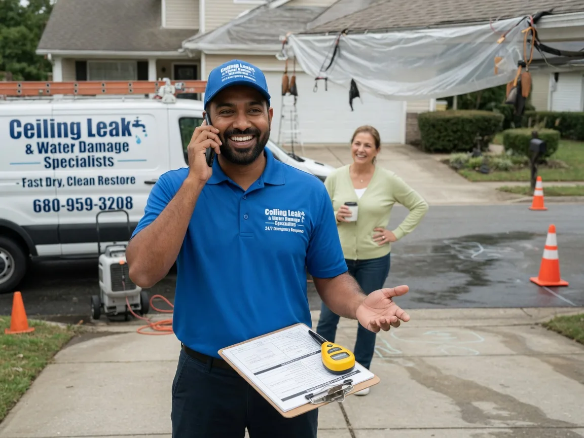 Ceiling Leak Cleanup Palisades Park, NJ FAQs